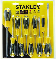 STANLEY STHT0-60211 Grundläggande Skruvmejselsats - Gul (10-delar)